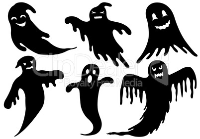 Illustration Of Different Ghosts