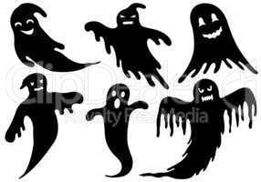 Illustration Of Different Ghosts