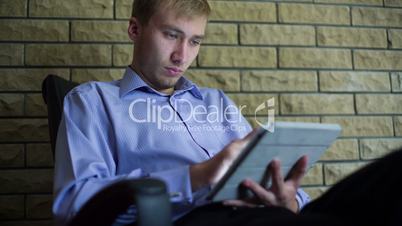 Young Businessman With Tablet Computer 3
