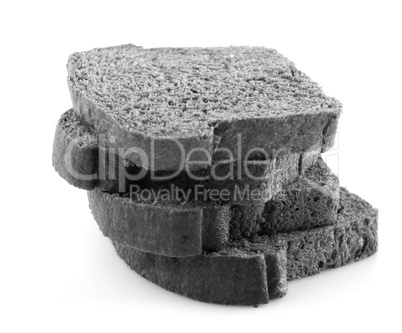 Black charcoal bread