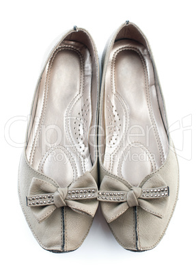 Casual grey flat shoes