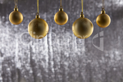 a group of christmas ball