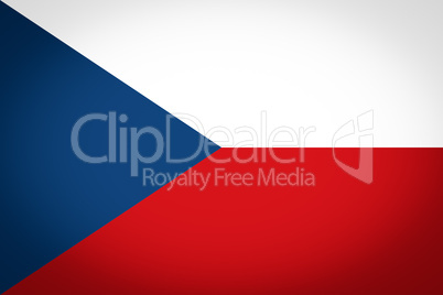 czech republic flag vignetted