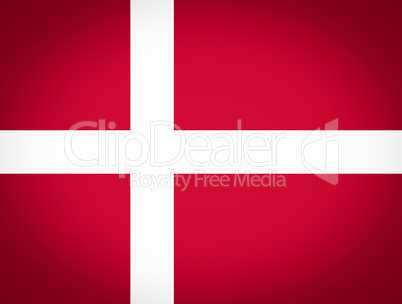 flag of denmark vignetted