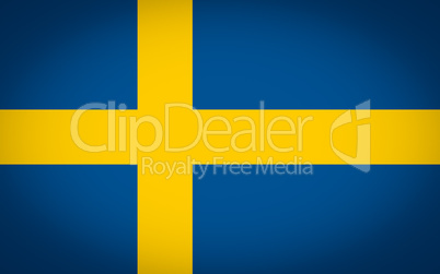 flag of sweden vignetted