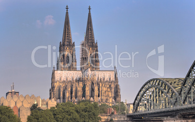 kölner dom, hohenzollernbrücke