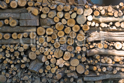 Brennholz, Holzlager, Holzstapel