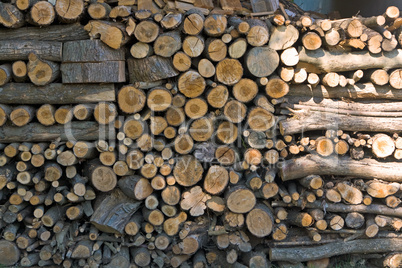 Brennholz, Holzlager, Holzstapel