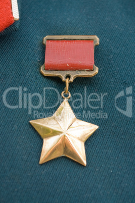 Gold star award