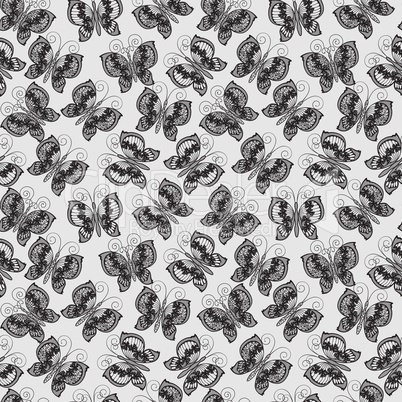 lace burrerfly pattern seamless