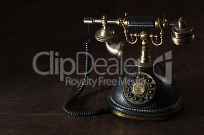 old vintage rotary phone