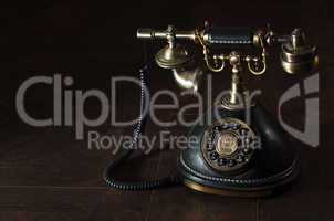 old vintage rotary phone