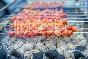 Kebap, Lammspieße auf dem Grill