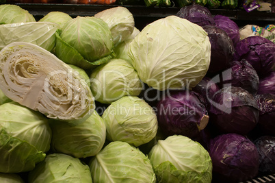 red and green cabbage