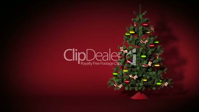 Beautiful Christmas tree with gifts. HD 1080. Loop-able.