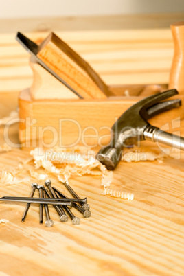 A variety of carpenter tools