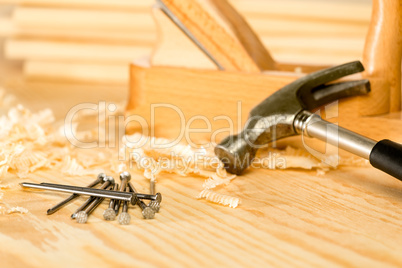 Selection of carpenter tools