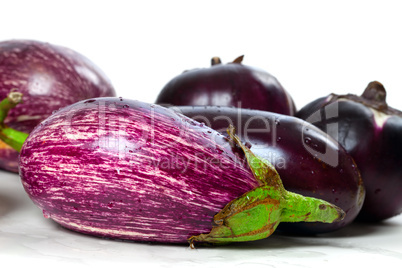 Different varieties of eggplant