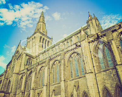 retro looking glasgow cathedral