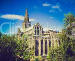 retro looking glasgow cathedral