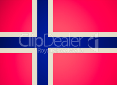 retro look flag of norway