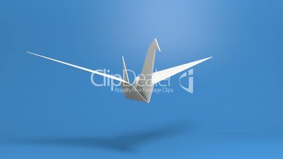 white paper bird with alpha channel