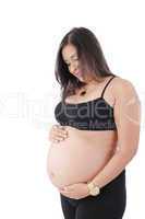 young attractive pregnant woman