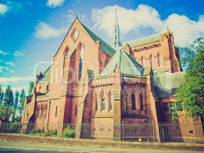 retro looking barony parish glasgow