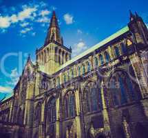 retro looking glasgow cathedral