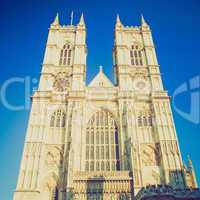 vintage look westminster abbey