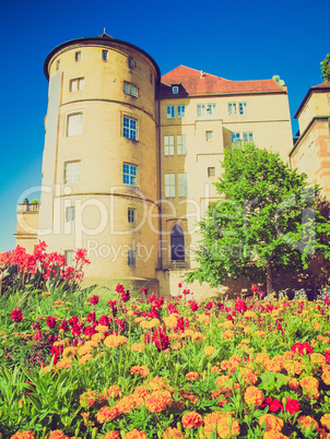 retro look altes schloss (old castle), stuttgart