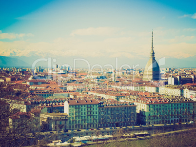 retro look turin view