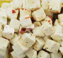 Feta Cheese With Olive Oil And Herbs