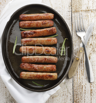 fried breakfast sausage links