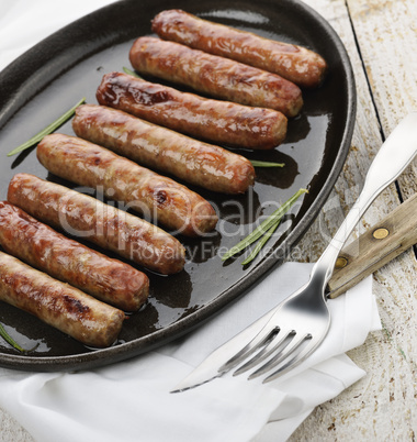 fried breakfast sausage links