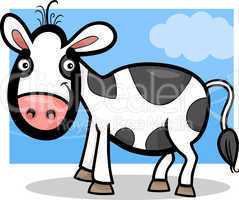 calf baby farm animal cartoon illustration