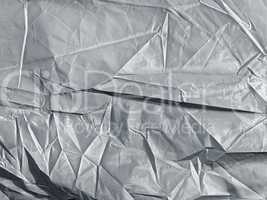 background of crumpled synthetic fabric