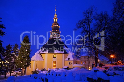 seiffen kirche winter - seiffen church in winter 04