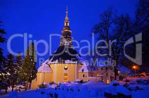 seiffen kirche winter - seiffen church in winter 04