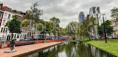 Rotterdam city panorama
