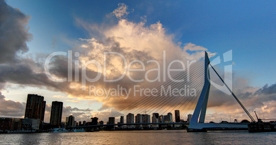 Erasmus Bridge sunset