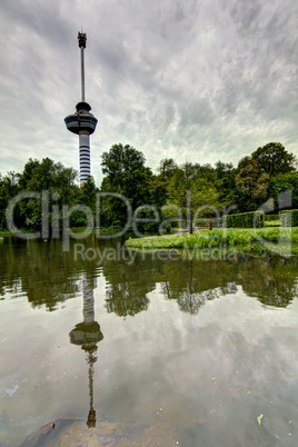 Rotterdam city park view