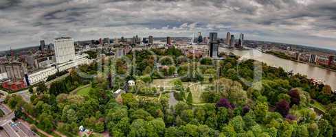 Rotterdam Holland top view panorama 3