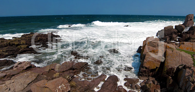 Sea cliffs panorama