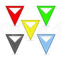 Triangular pointers