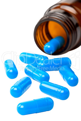 blue capsules