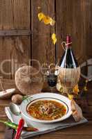parasol mushroom soup