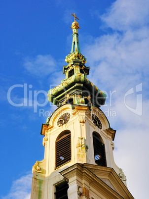 Turm der Stiftskirche in Wien.