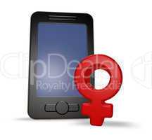 female smartphone