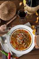 parasol mushroom soup